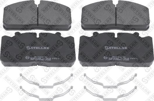 Stellox 85-01416-SX - Тормозные колодки, дисковые, комплект autosila-amz.com