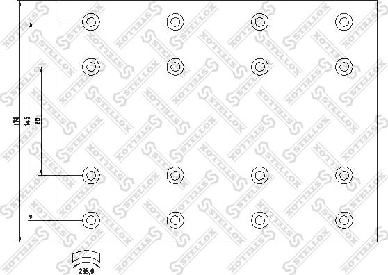 Stellox 85-01085-SX - Комплект тормозных башмаков, барабанные тормоза autosila-amz.com