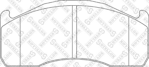 Stellox 85-11466-SX - Тормозные колодки, дисковые, комплект autosila-amz.com