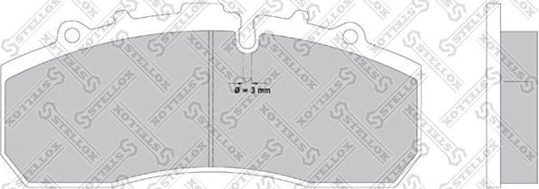 Stellox 85-11413-SX - Тормозные колодки, дисковые, комплект autosila-amz.com