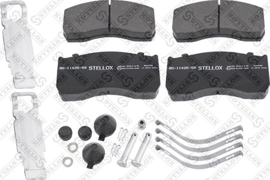 Stellox 85-11420-SX - Тормозные колодки, дисковые, комплект autosila-amz.com