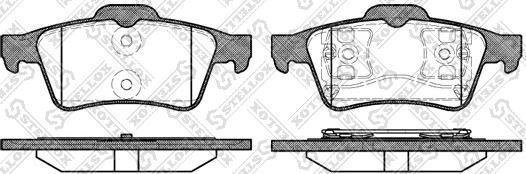 Stellox 853 000BL-SX - Тормозные колодки, дисковые, комплект autosila-amz.com