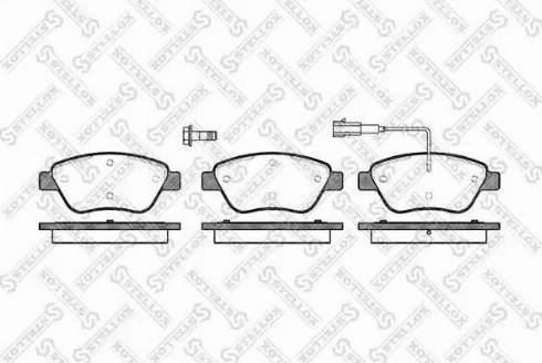 Stellox 869 001L-SX - Тормозные колодки, дисковые, комплект autosila-amz.com