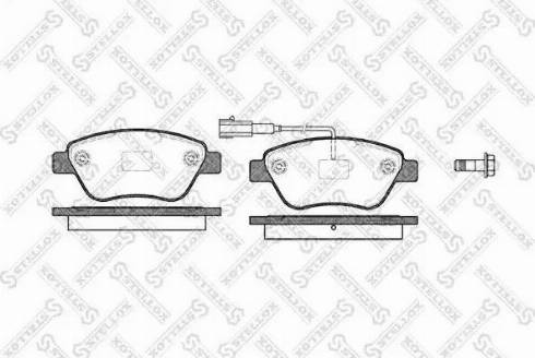 Stellox 869 011L-SX - Тормозные колодки, дисковые, комплект autosila-amz.com