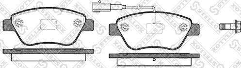 Stellox 869 011-SX - Тормозные колодки, дисковые, комплект autosila-amz.com