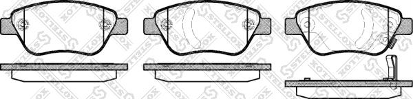 Stellox 869 031B-SX - Тормозные колодки, дисковые, комплект autosila-amz.com