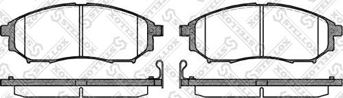 Stellox 863 014-SX - Тормозные колодки, дисковые, комплект autosila-amz.com