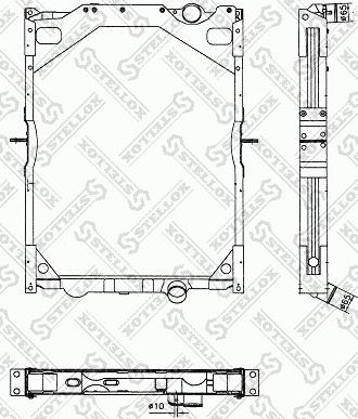 Stellox 81-03311-SX - Радиатор, охлаждение двигателя autosila-amz.com