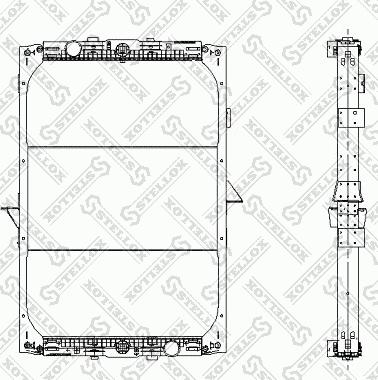 Stellox 81-03318-SX - Радиатор, охлаждение двигателя autosila-amz.com