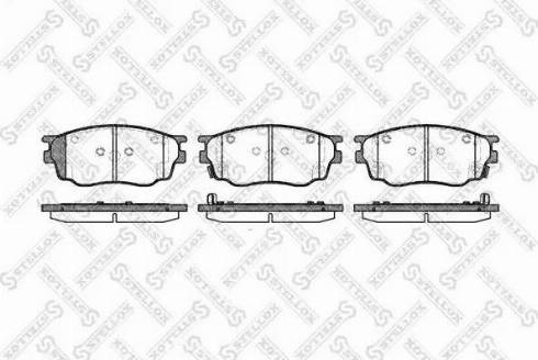 Stellox 811 022-SX - Тормозные колодки, дисковые, комплект autosila-amz.com