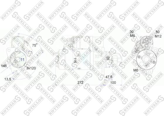 Stellox 88-02030-SX - Стартер autosila-amz.com