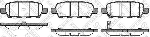 Stellox 887 001-SX - Тормозные колодки, дисковые, комплект autosila-amz.com