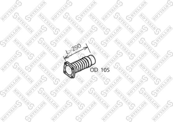 Stellox 82-01647-SX - Гофрированная труба, выхлопная система autosila-amz.com