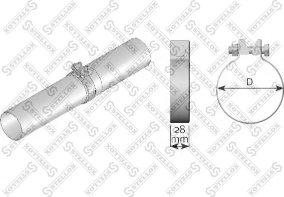 Stellox 82-01088-SX - Соединительные элементы, система выпуска autosila-amz.com