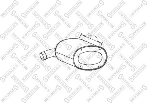 Stellox 82-03071-SX - Средний / конечный глушитель ОГ autosila-amz.com