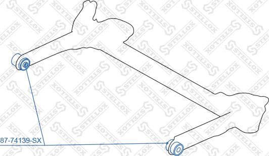 Stellox 87-74139-SX - Сайлентблок, рычаг подвески колеса autosila-amz.com