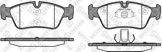 Stellox 395 040B-SX - Тормозные колодки, дисковые, комплект autosila-amz.com