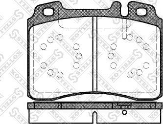 Stellox 390 000-SX - Тормозные колодки, дисковые, комплект autosila-amz.com