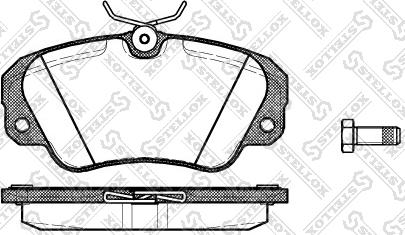 Stellox 393 000B-SX - Тормозные колодки, дисковые, комплект autosila-amz.com