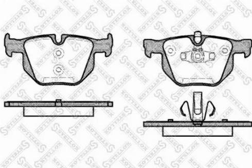 Stellox 392 070L-SX - Тормозные колодки, дисковые, комплект autosila-amz.com