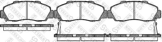 Stellox 362 002B-SX - Тормозные колодки, дисковые, комплект autosila-amz.com