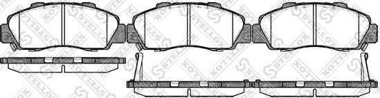 Stellox 362 032B-SX - Тормозные колодки, дисковые, комплект autosila-amz.com