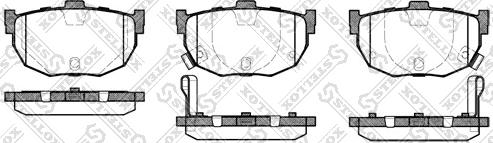 Stellox 305 022-SX - Тормозные колодки, дисковые, комплект autosila-amz.com