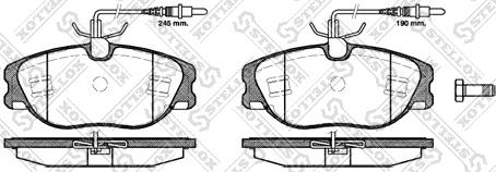 Stellox 316 044B-SX - Тормозные колодки, дисковые, комплект autosila-amz.com