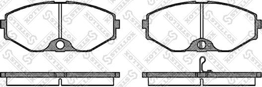 Stellox 386 002B-SX - Тормозные колодки, дисковые, комплект autosila-amz.com