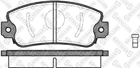 Stellox 383 002-SX - Тормозные колодки, дисковые, комплект autosila-amz.com