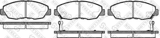 Stellox 335 002-SX - 335 002-SX 324 02=D5080M-01=FO633881 !колодки дисковые п.\ Honda Accord all 90-93/CR-V 2.0i 02> autosila-amz.com