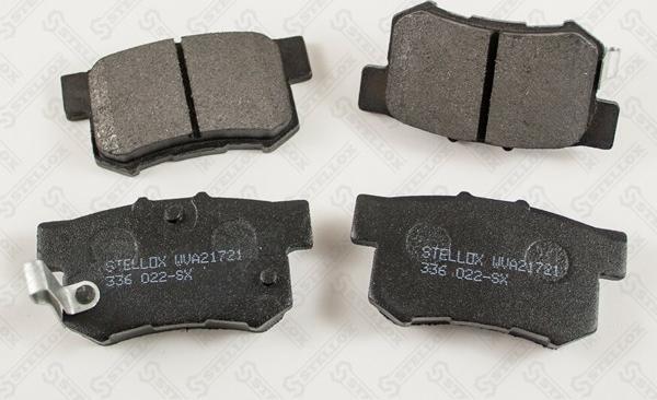 Stellox 336 022-SX - Тормозные колодки, дисковые, комплект autosila-amz.com