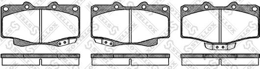 Stellox 326 014-SX - Тормозные колодки, дисковые, комплект autosila-amz.com