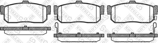 Stellox 377 012-SX - Тормозные колодки, дисковые, комплект autosila-amz.com