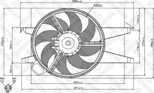 Stellox 29-99403-SX - Вентилятор, охлаждение двигателя autosila-amz.com