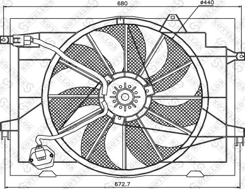 Stellox 29-99186-SX - Вентилятор, охлаждение двигателя autosila-amz.com