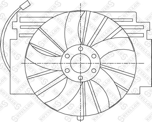 Stellox 29-99365-SX - Вентилятор, охлаждение двигателя autosila-amz.com