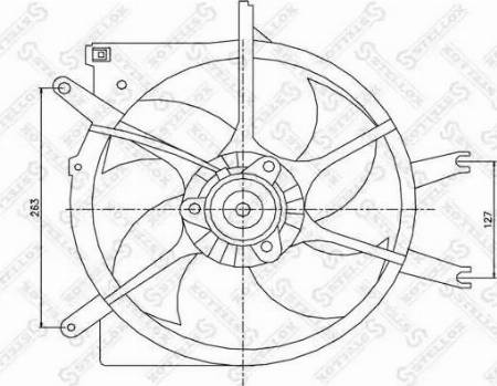 Stellox 29-99319-SX - Вентилятор, охлаждение двигателя autosila-amz.com