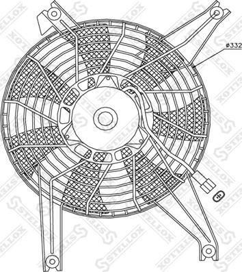 Stellox 29-99327-SX - Вентилятор, охлаждение двигателя autosila-amz.com