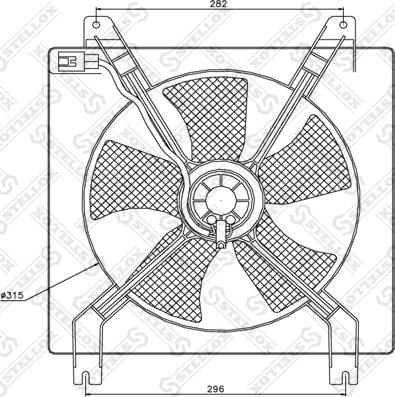 Stellox 29-99255-SX - Вентилятор, охлаждение двигателя autosila-amz.com