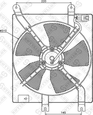 Stellox 29-99252-SX - Вентилятор, охлаждение двигателя autosila-amz.com