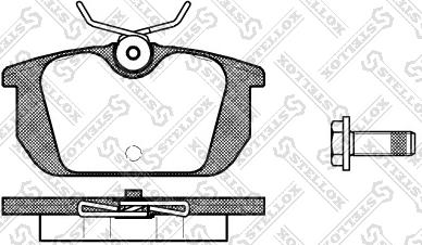 Stellox 242 000-SX - Тормозные колодки, дисковые, комплект autosila-amz.com