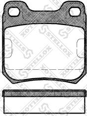 Stellox 250 040-SX - Тормозные колодки, дисковые, комплект autosila-amz.com