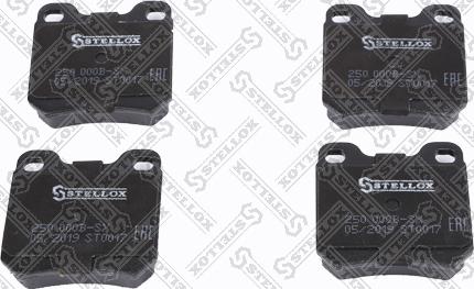 Stellox 250 000B-SX - Тормозные колодки, дисковые, комплект autosila-amz.com