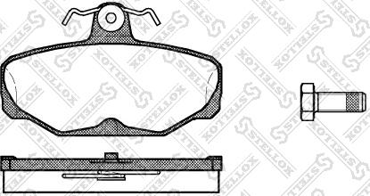 Stellox 216 000-SX - Тормозные колодки, дисковые, комплект autosila-amz.com