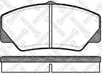 Stellox 217 000B-SX - Тормозные колодки, дисковые, комплект autosila-amz.com