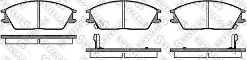 Stellox 235 002-SX - Тормозные колодки, дисковые, комплект autosila-amz.com