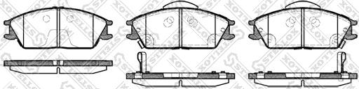 Stellox 235 022B-SX - Тормозные колодки, дисковые, комплект autosila-amz.com