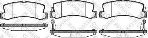 Stellox 225 022-SX - Тормозные колодки, дисковые, комплект autosila-amz.com