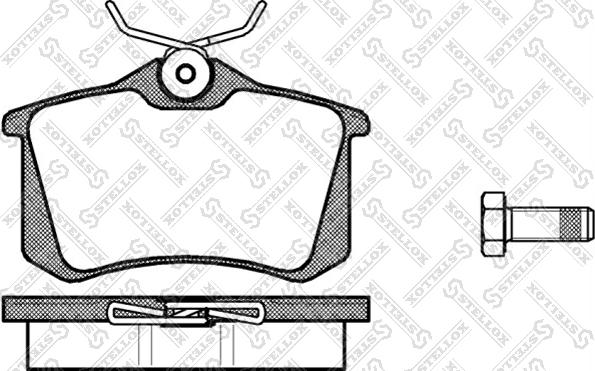 Stellox 274 000L-SX - Тормозные колодки, дисковые, комплект autosila-amz.com